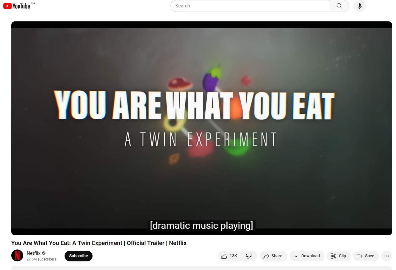 You are what you eat poster