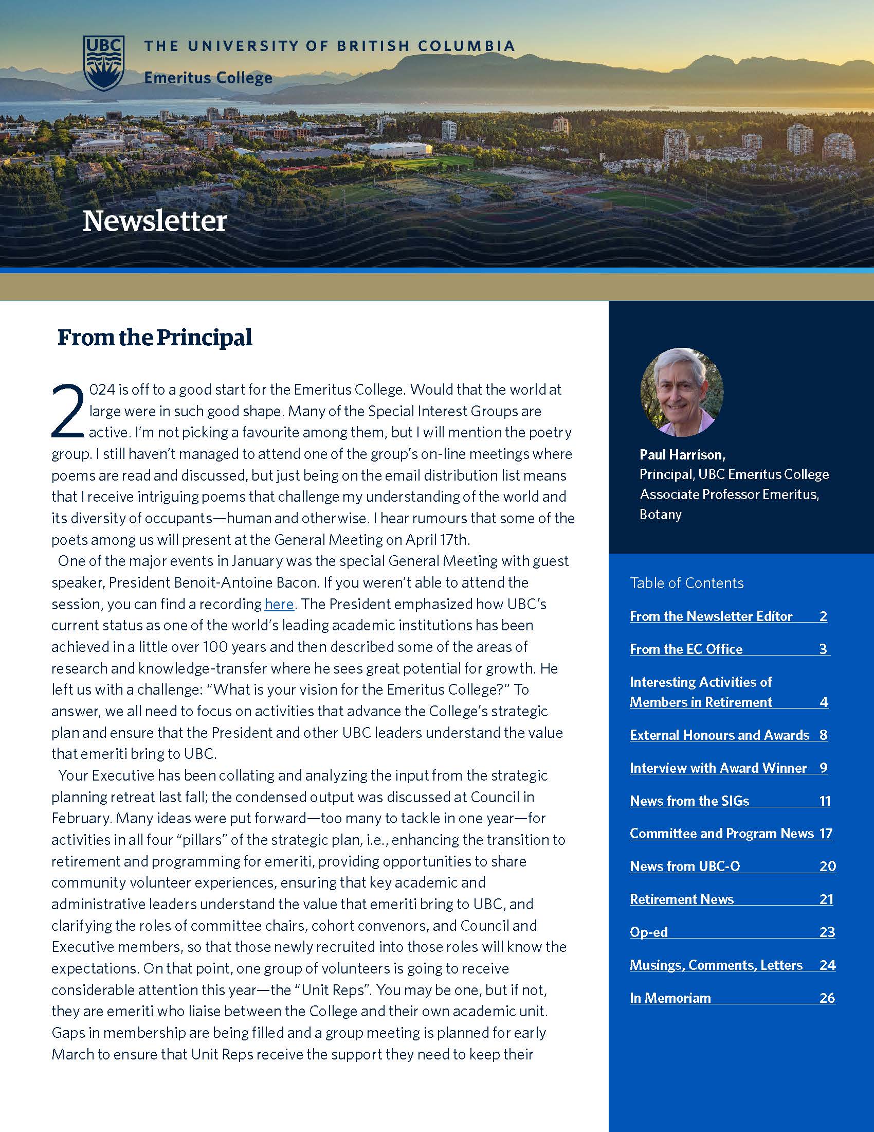 Winter 2024 Newsletter