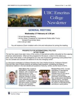 2021 Jan Newsletter