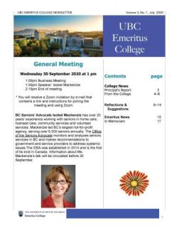 2020 July Newsletter