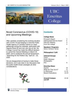 2020 March Newsletter