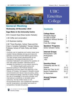 20219 November Newsletter