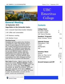 2019 Sept Newsletter