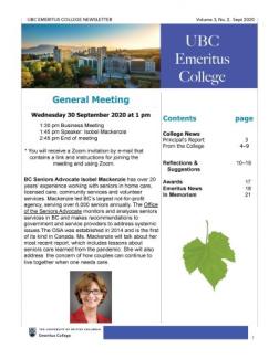 2020 September Newsletter