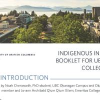 Indigenous information booklet cover page