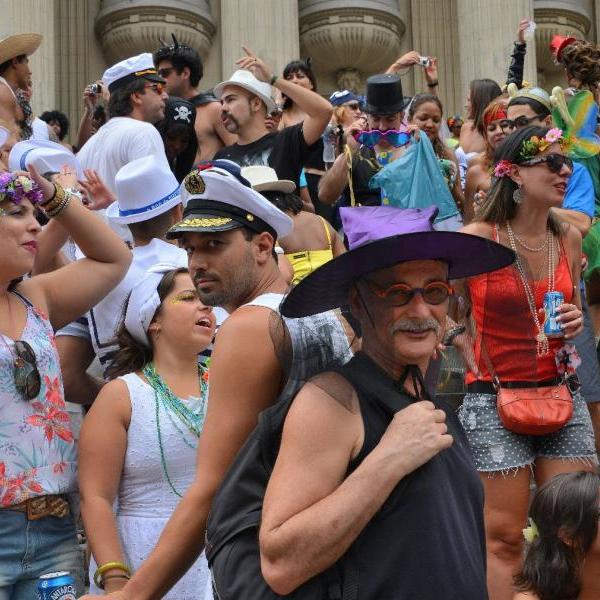 Carnival crowd in Rio de Janeiro