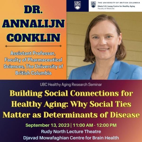 Dr Annalijn Conlin event poster