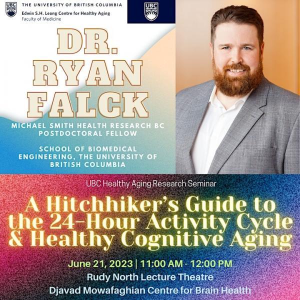 Event poster for Dr. Ryan Falck Lecture