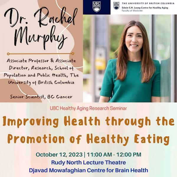 Event poster for Dr. Rachel Murphy